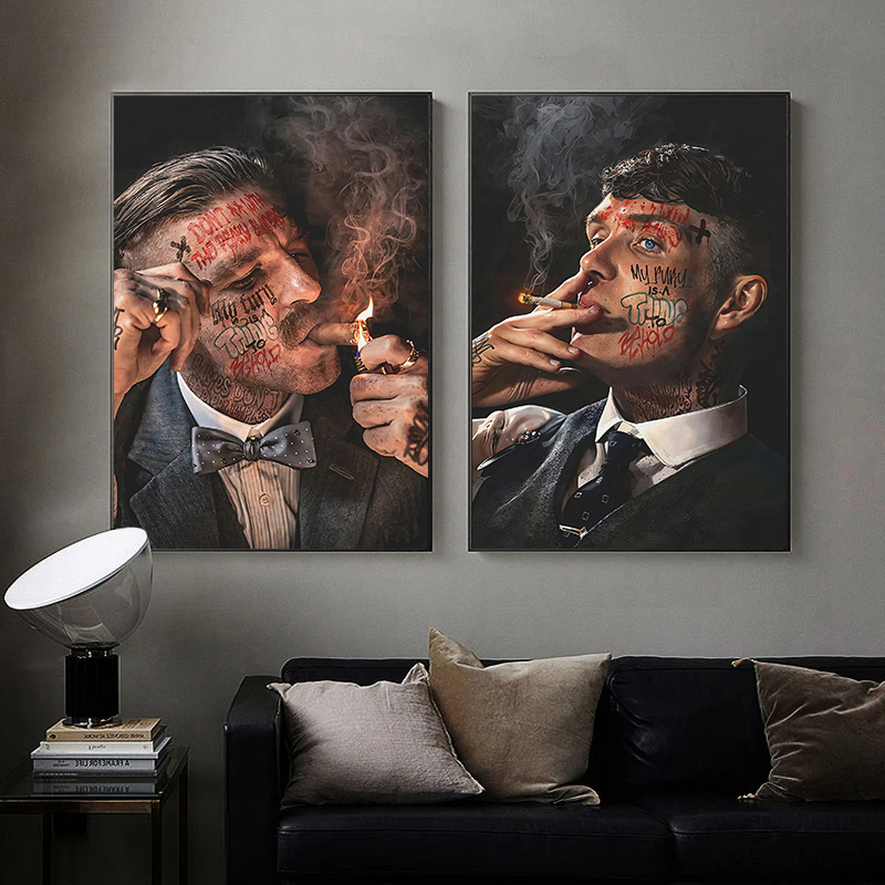 Art Craft Toys - 1pc frameless canvas painting Gangster Legends