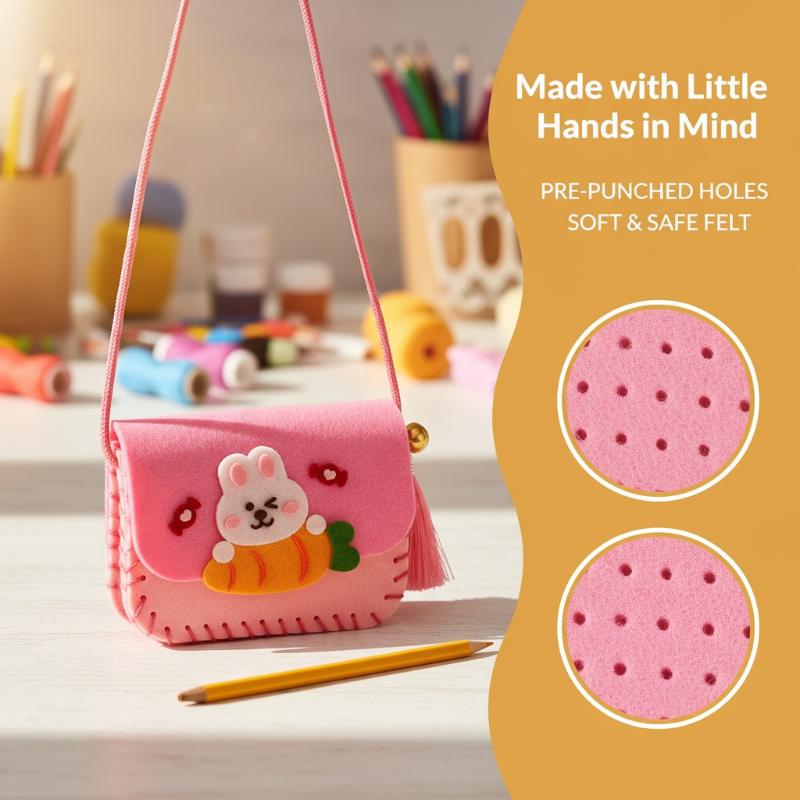 Art Craft Toys - Children Felt Bag Making Kit DIY