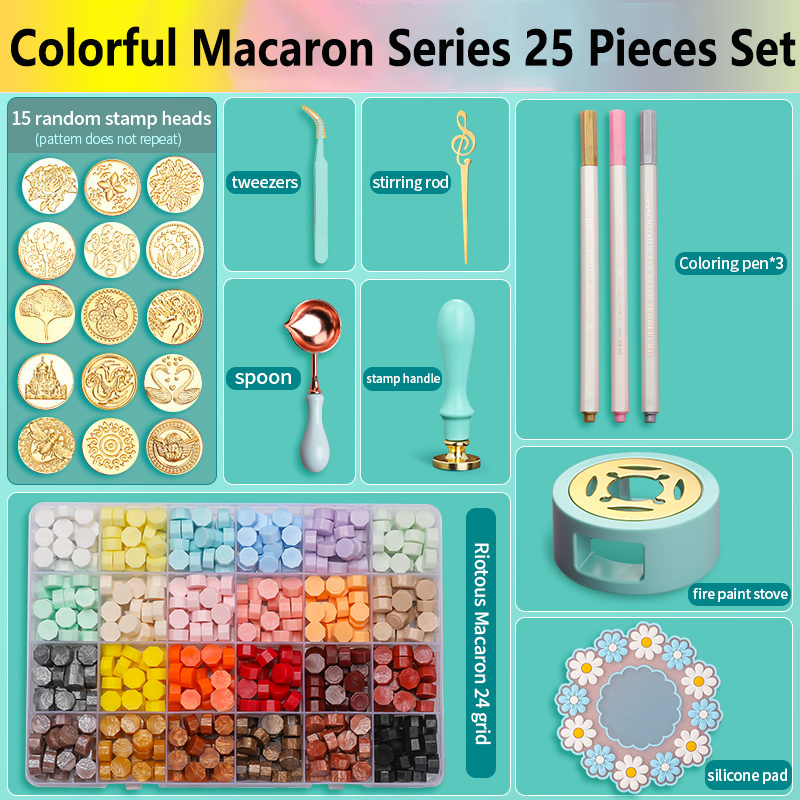 Wax Seal Stamp Set Kit Lacquer - Batik Wax Kit recension och pris
