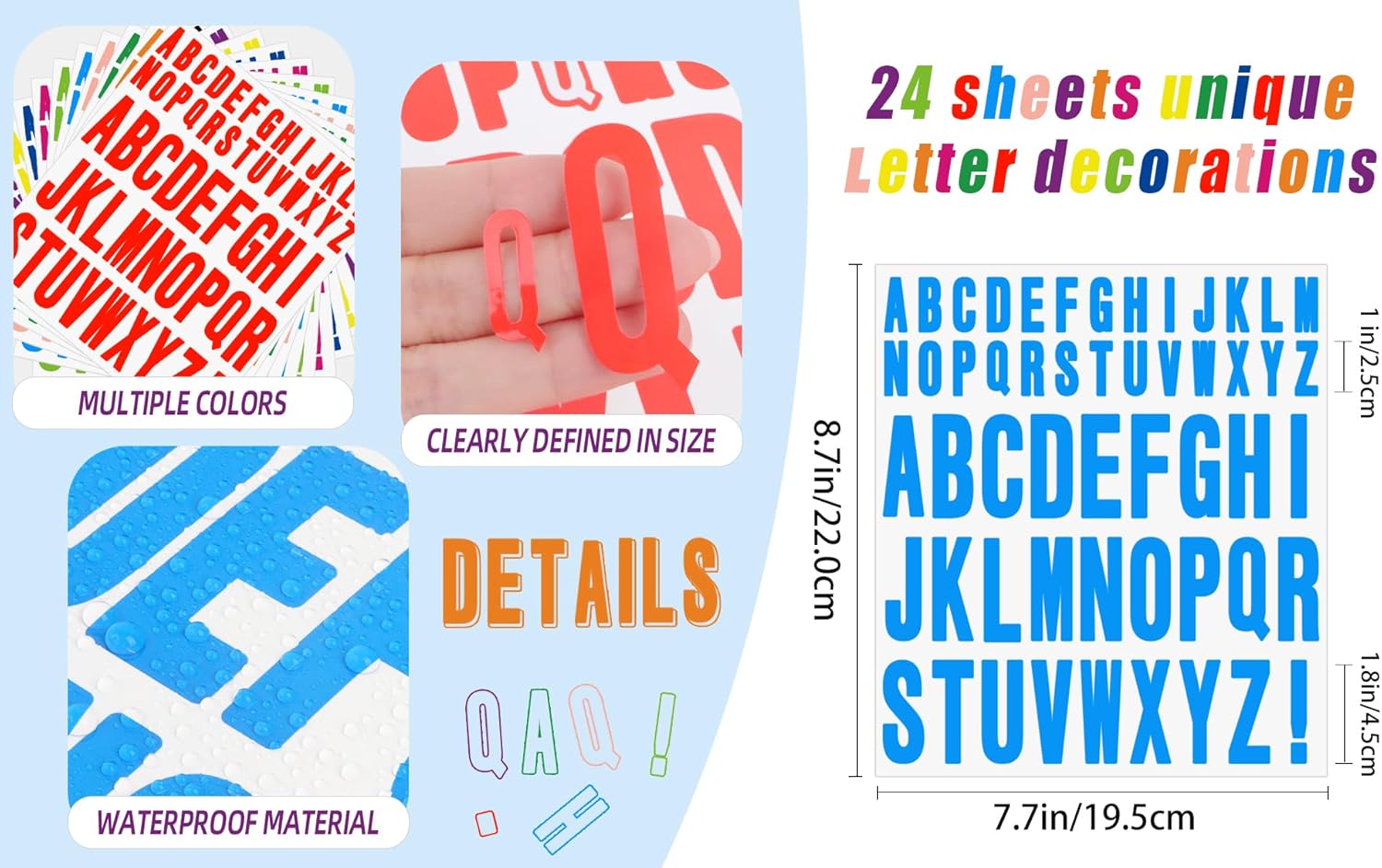 12 sheets 1 inch 2 inch Letter - Art And Craft Letter Z recension och pris