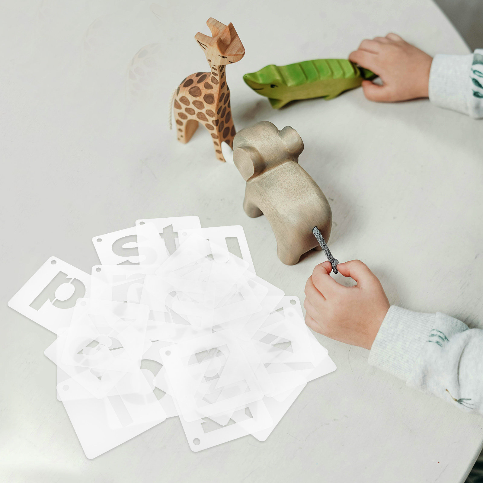 1Set Reusable A-Z Alphabet Ste - Art Craft Journal recension och pris