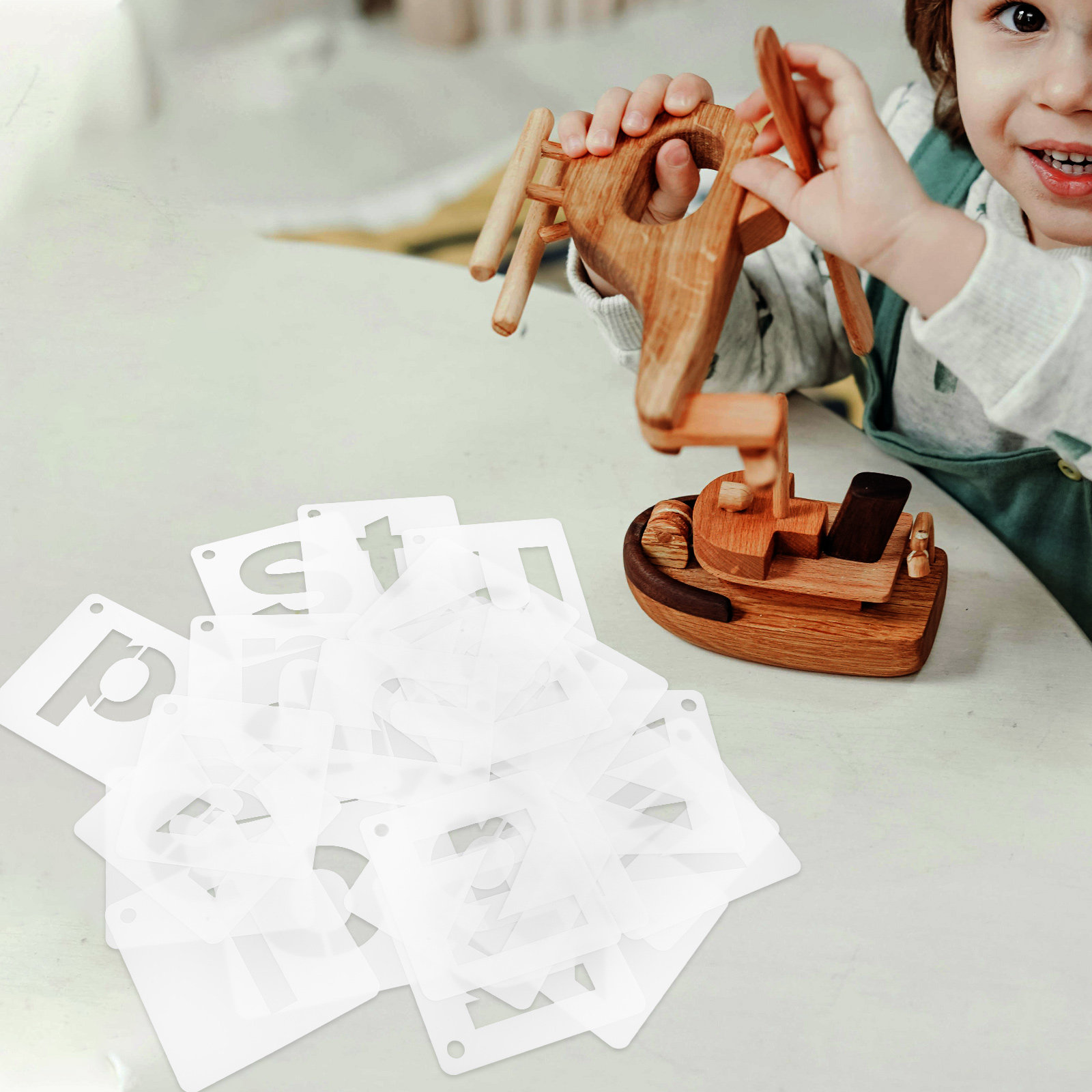 1Set Reusable A-Z Alphabet Ste - Art Craft Journal recension och pris