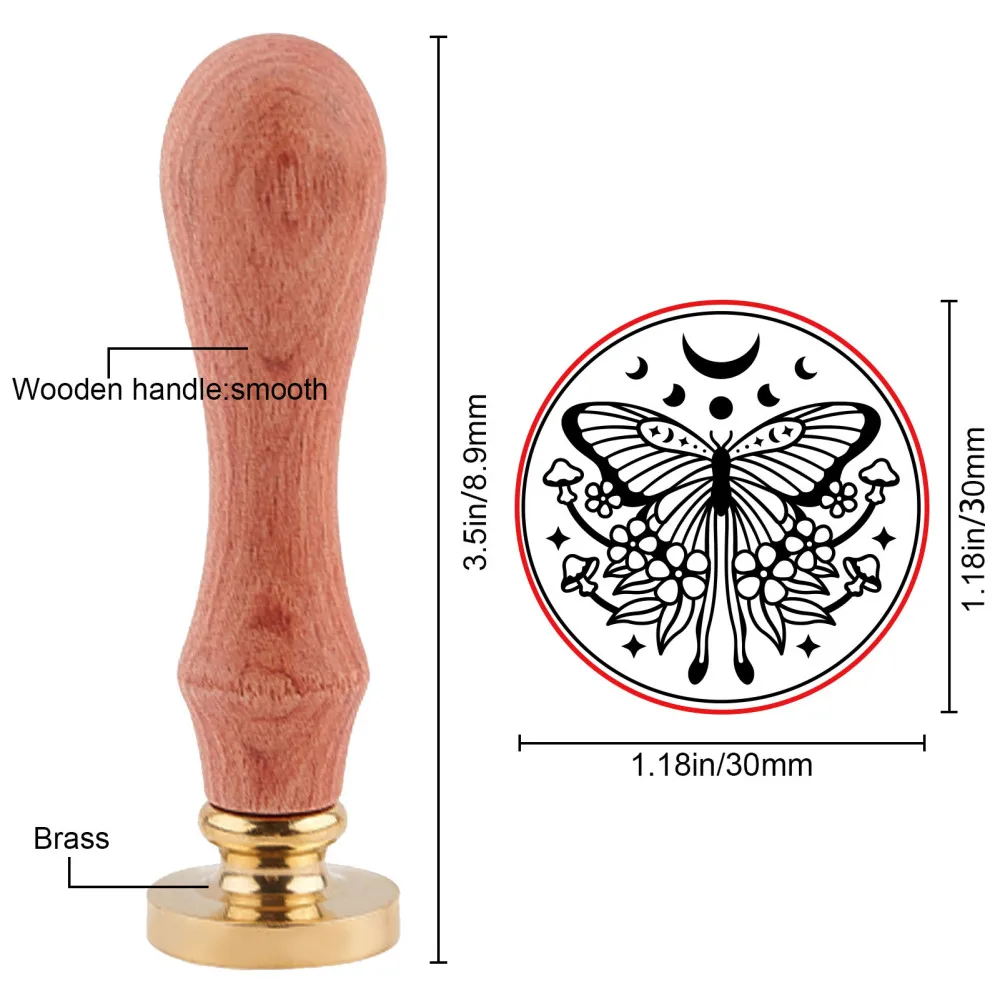 1PC Butterfly Wax Seal Stamp K - Batik Wax Kit recension och pris