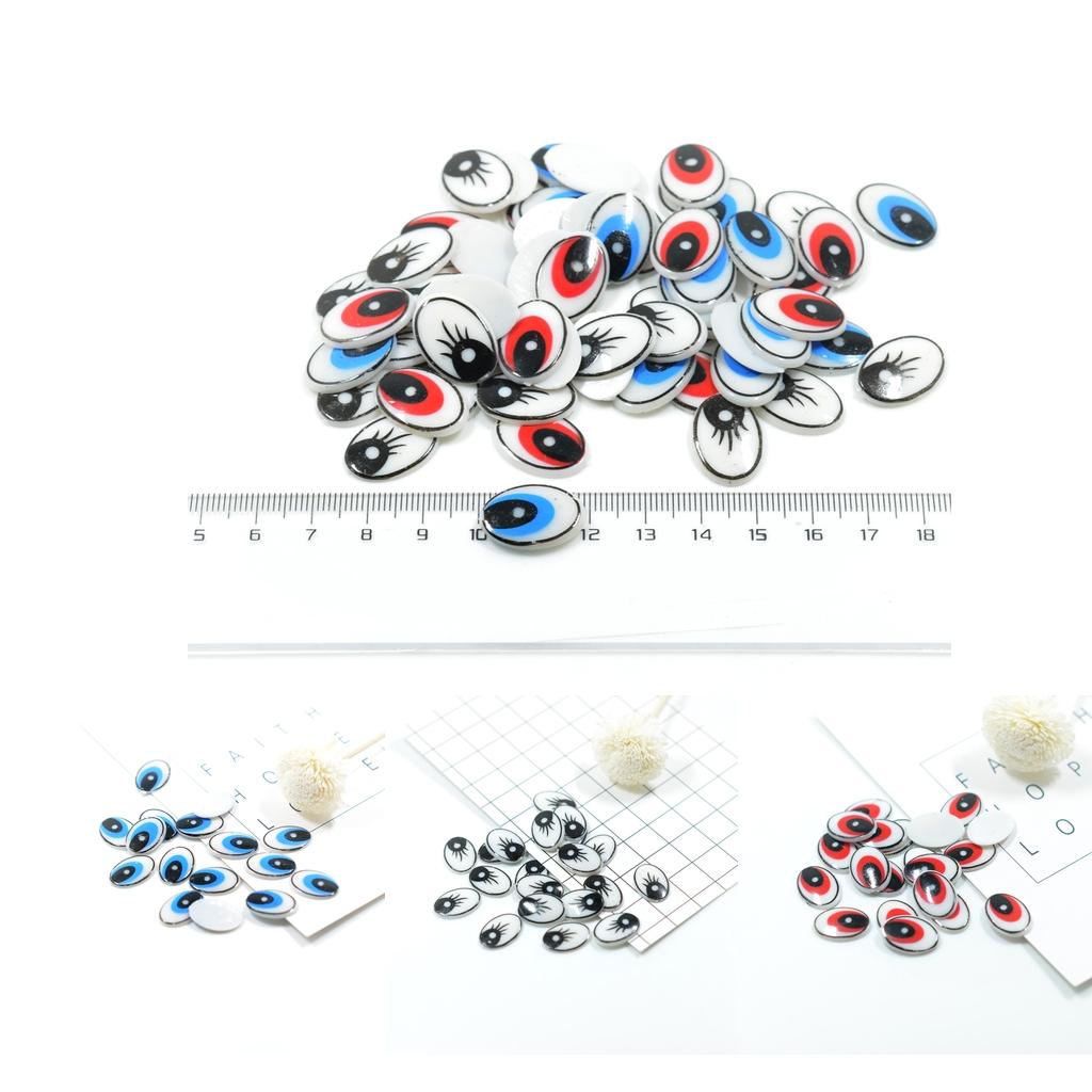 Flat Oval Cartoon Eyes Plastic - Art Craft Toys recension och pris