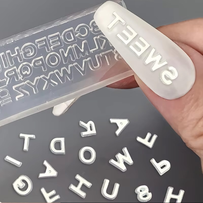 3D Letter Nail Art Silicone Mo - Art And Craft Letter Z recension och pris