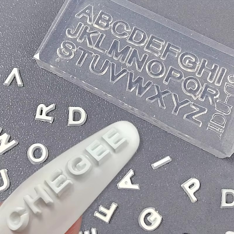 3D Letter Nail Art Silicone Mo - Art And Craft Letter Z recension och pris