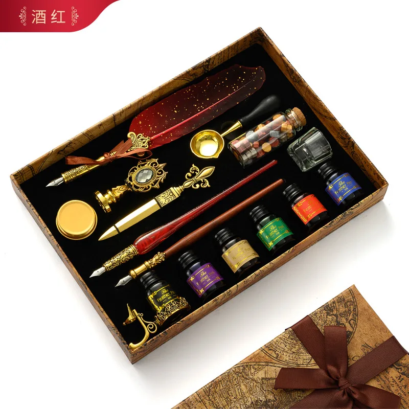 Antique Feather Dip Pen Kit Re - Batik Wax Kit recension och pris