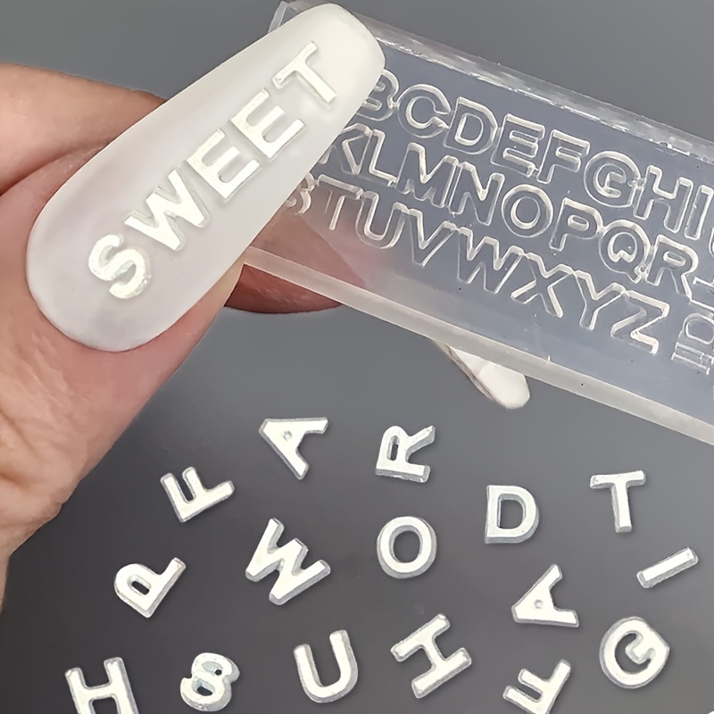 3D Letter Nail Art Silicone Mo - Art And Craft Letter Z recension och pris