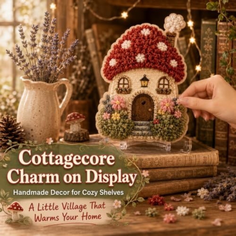 Whimsical Village 3D Fabric Po - Art Craft Village recension och pris