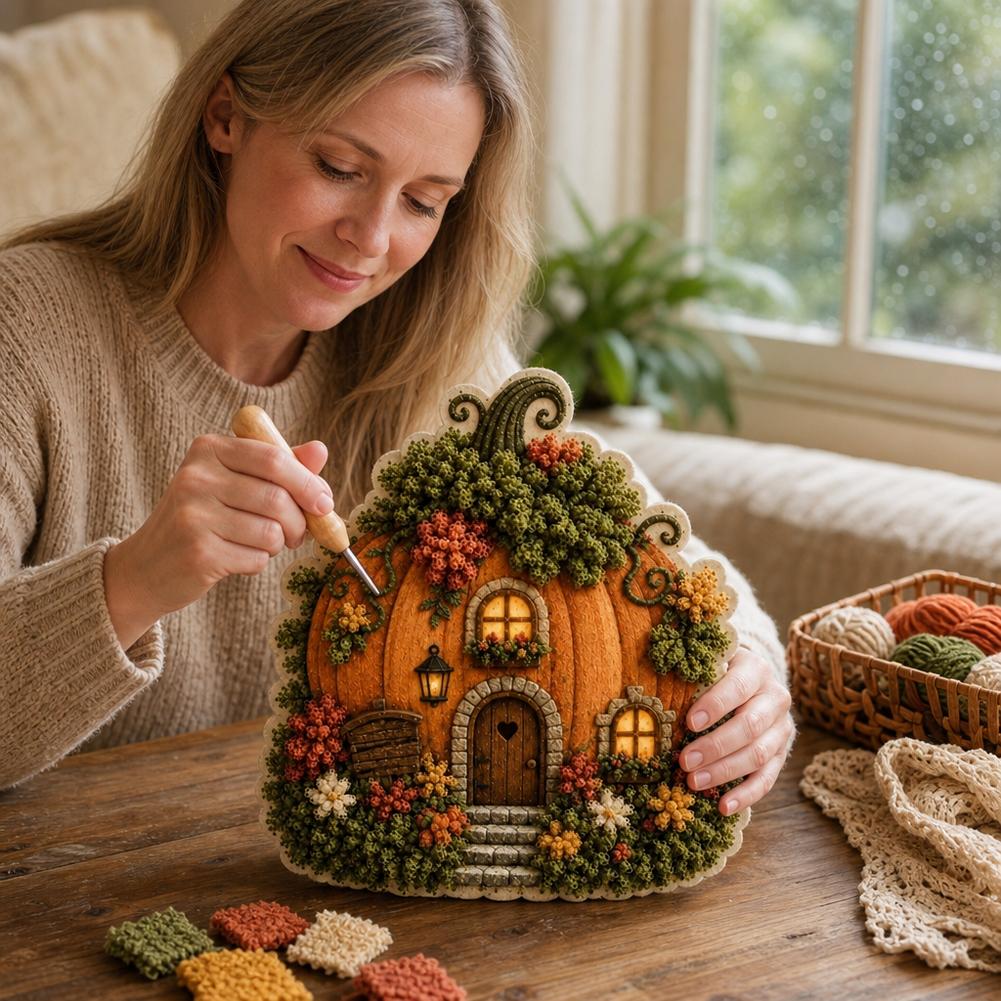 Whimsical Village 3D Fabric Po - Art Craft Village recension och pris