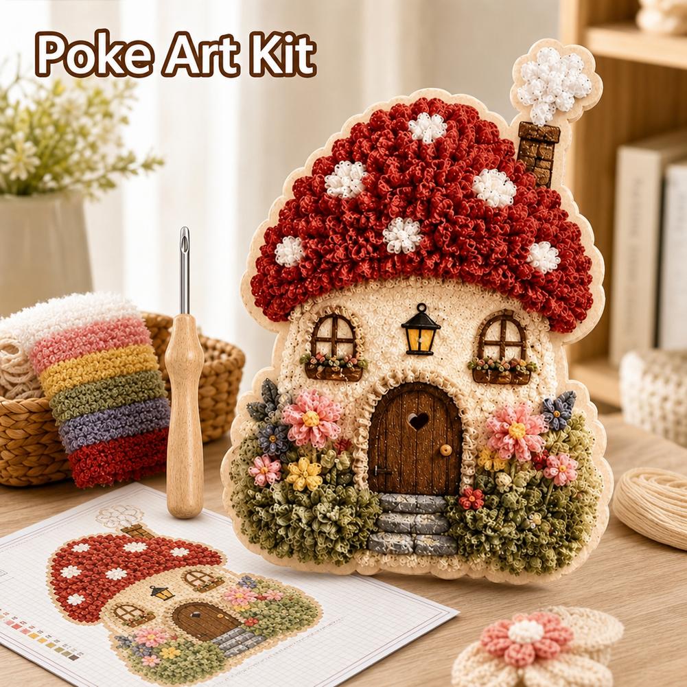 Whimsical Village 3D Fabric Po - Art Craft Village recension och pris