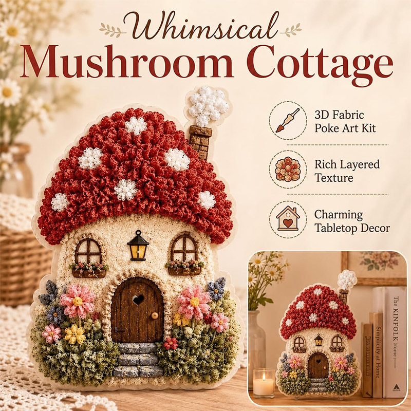 Whimsical Village 3D Fabric Po - Art Craft Village recension och pris