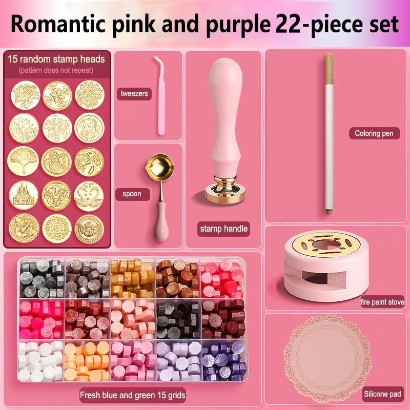 Wax Seal Stamp Set Lacquered S - Batik Wax Kit recension och pris