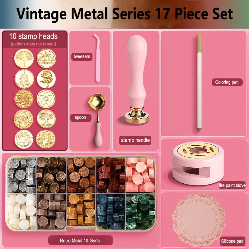 Wax Seal Stamp Set Lacquered S - Batik Wax Kit recension och pris