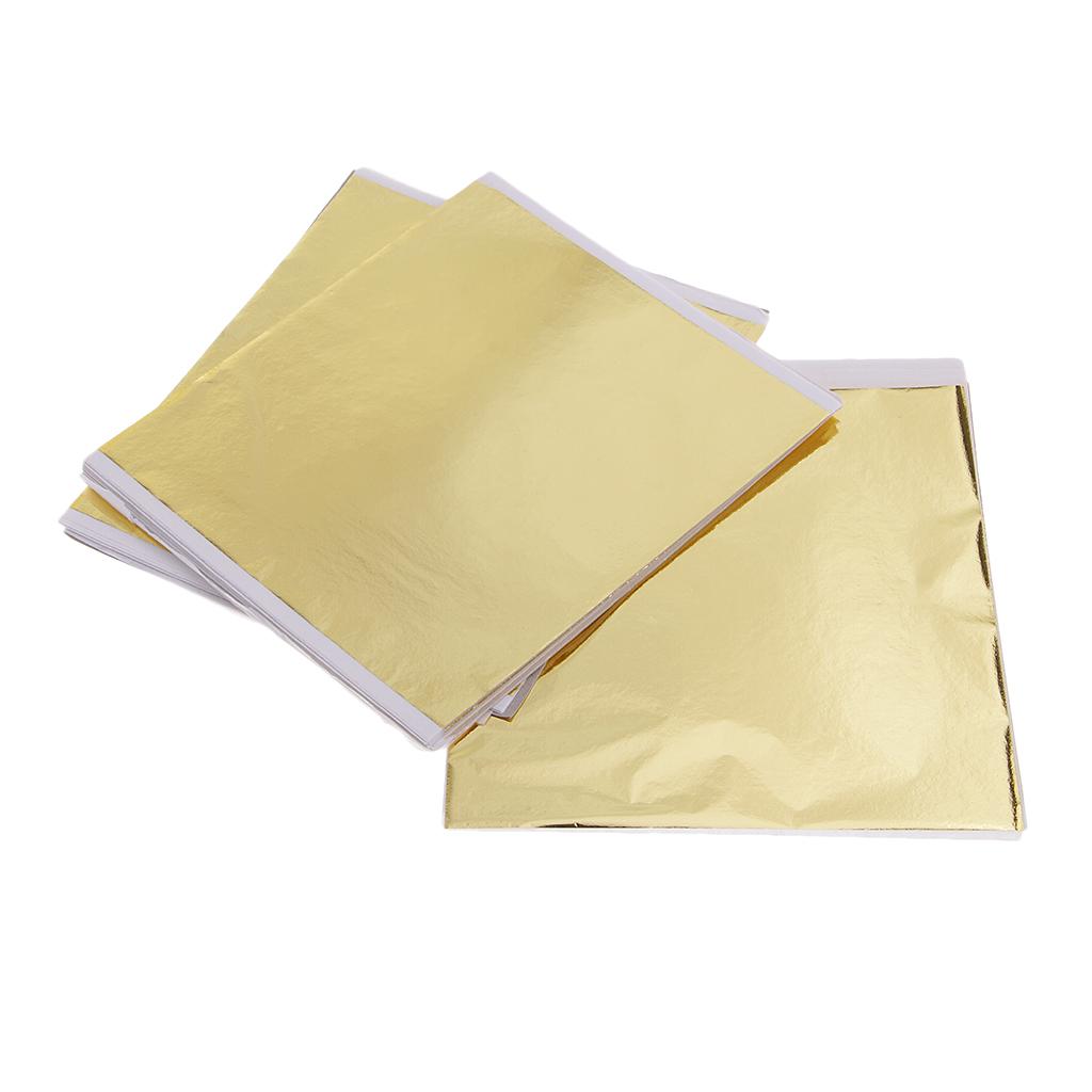 100x 14cm Gold Leaf Sheets Gil - Art Craft In Paper recension och pris