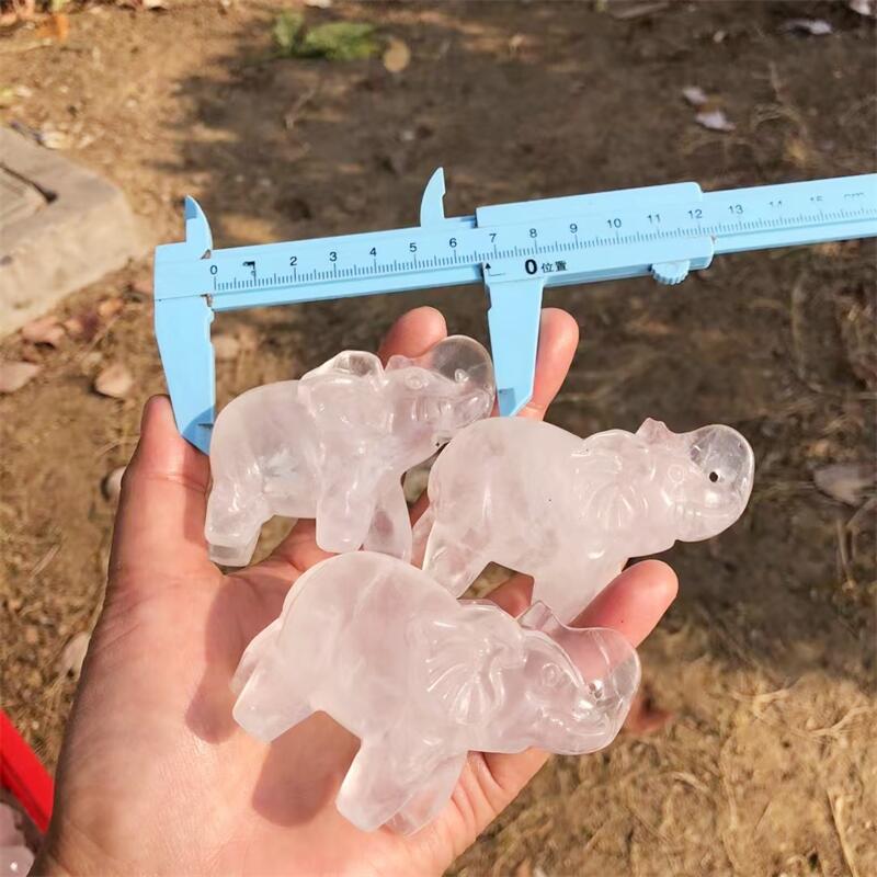 Natural Clear Quartz Elephant  - Art Craft Elephant recension och pris