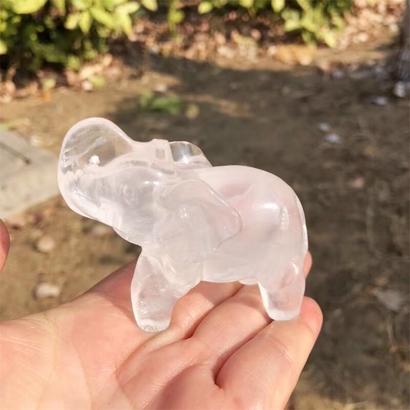 Natural Clear Quartz Elephant  - Art Craft Elephant recension och pris