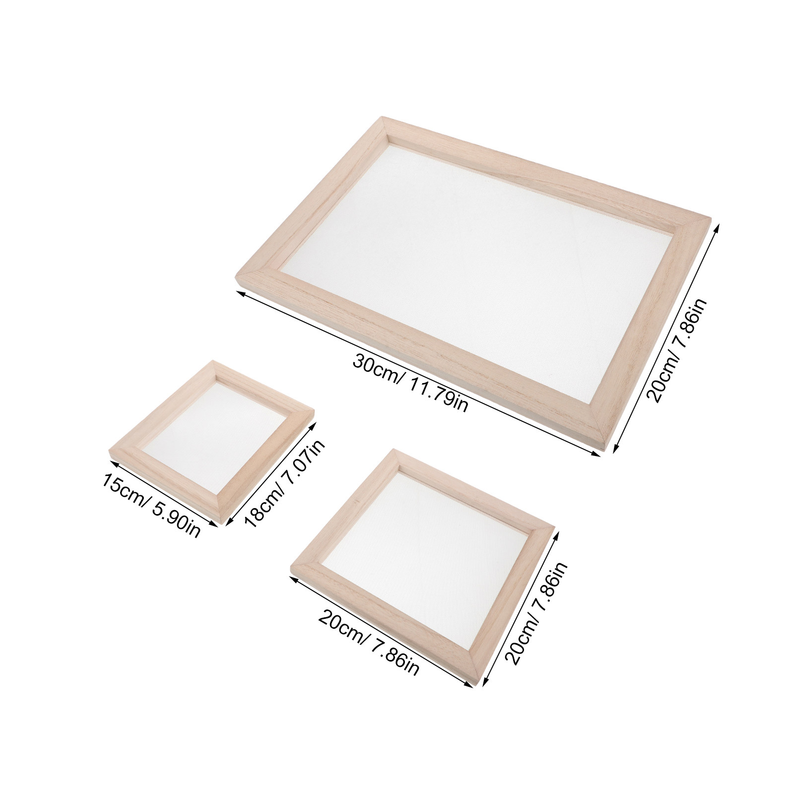 3Pcs Wooden Papermaking Frame  - Art Craft In Paper recension och pris