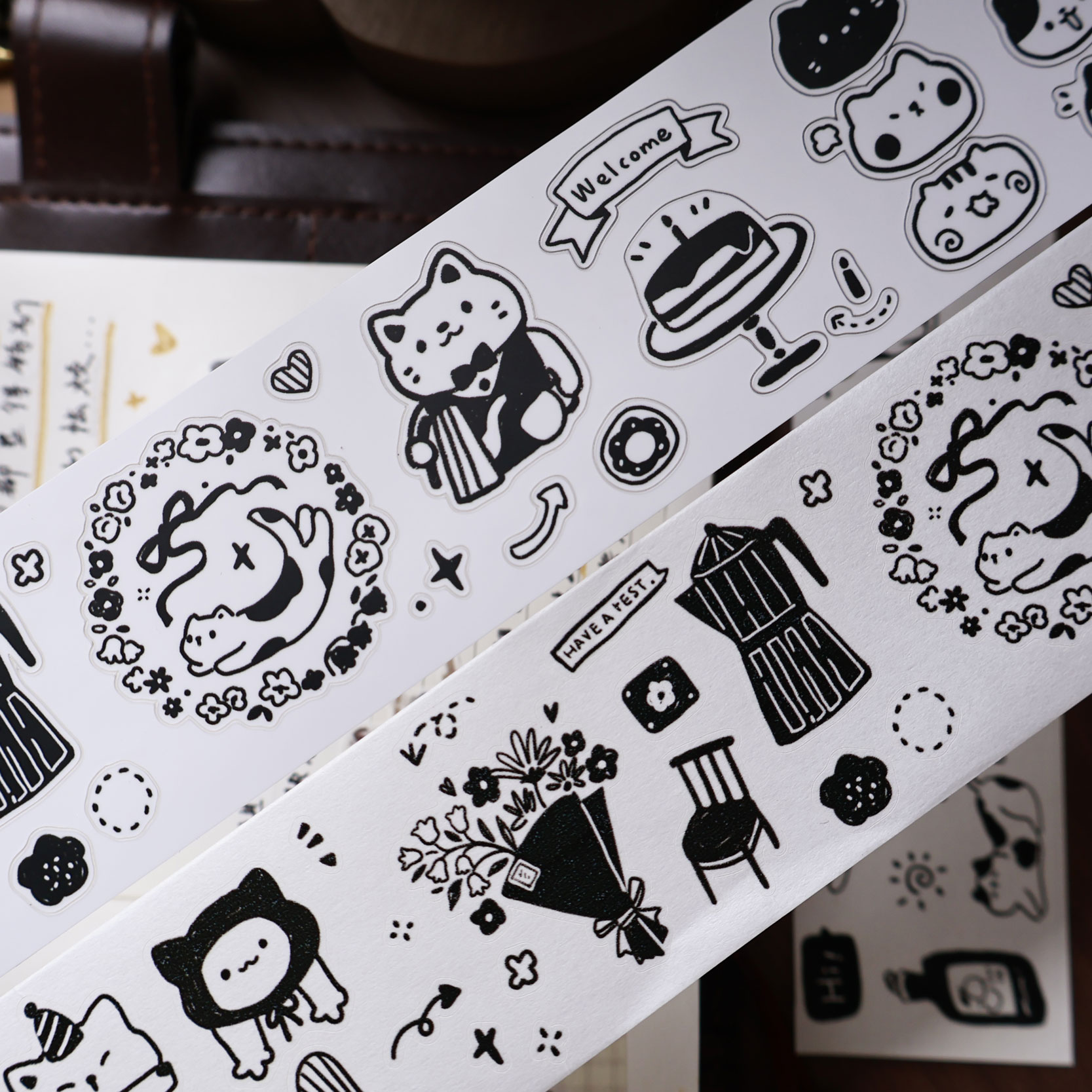 YiEr Studio Vintage Daily Cat' - Washi Tape Rolls recension och pris