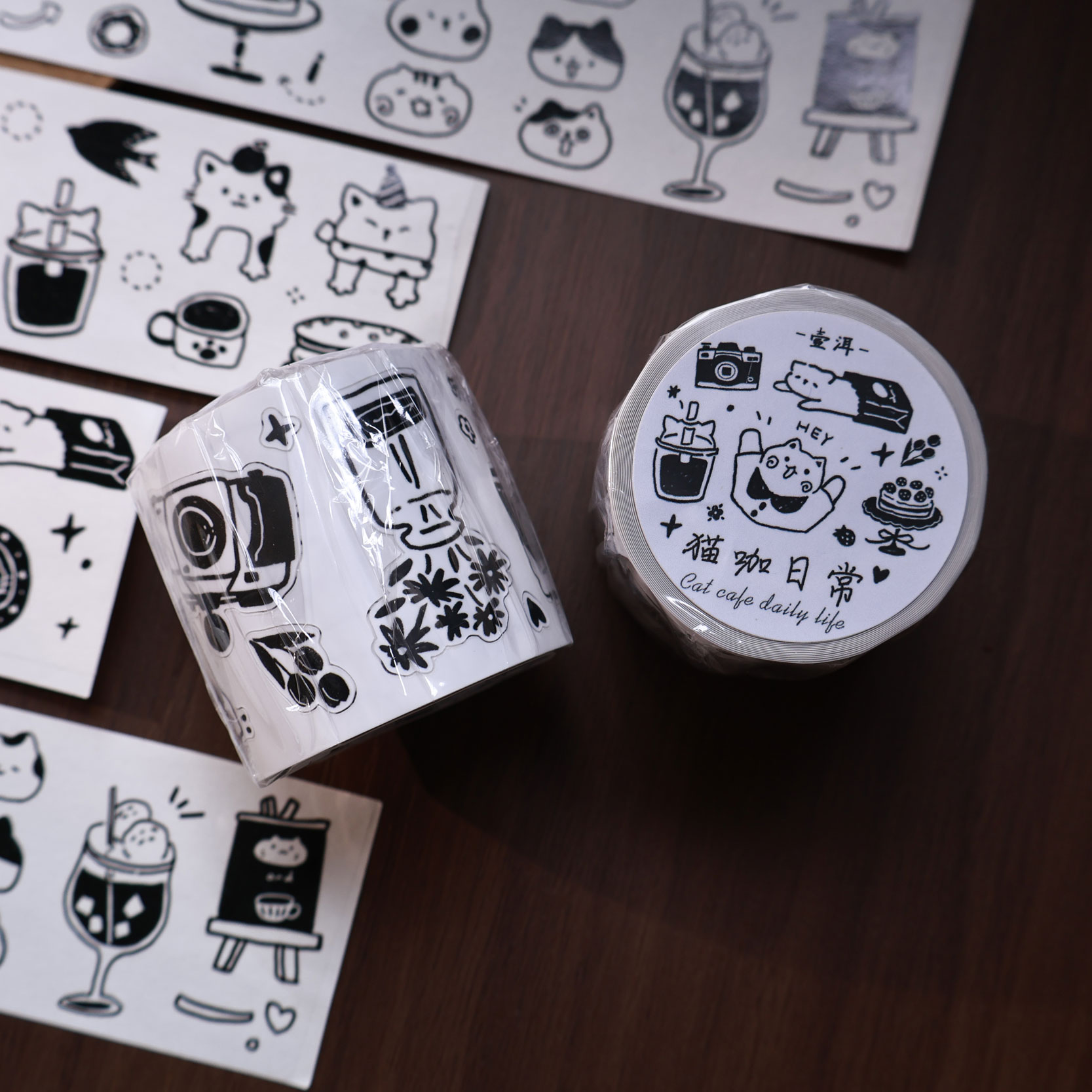 YiEr Studio Vintage Daily Cat' - Washi Tape Rolls recension och pris