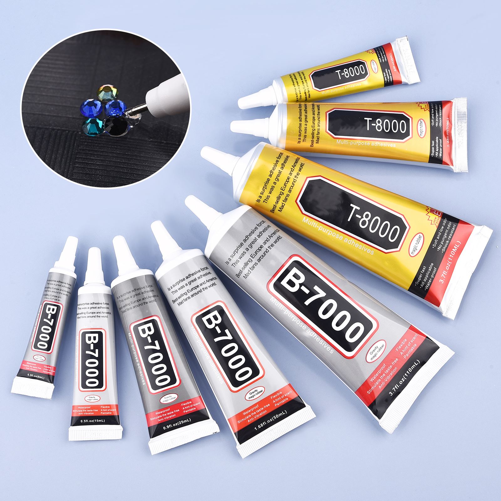 9/15/50/110ml B-7000 Glue T-80 - Art Craft Glue recension och pris