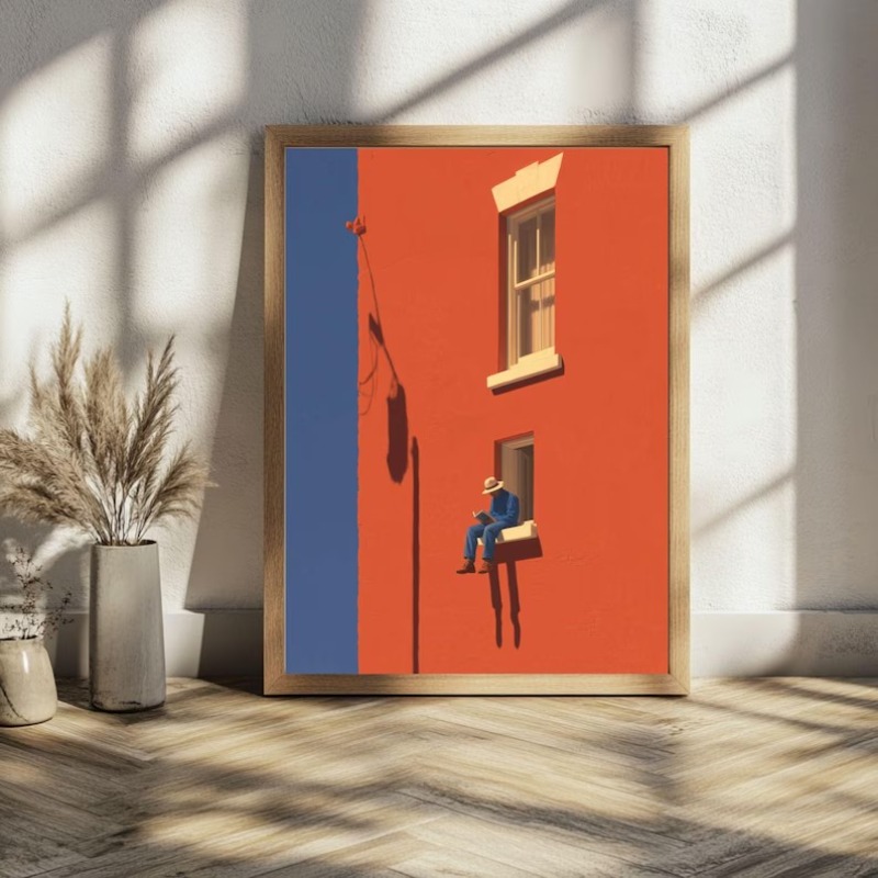 Vintage Minimalist Abstract Wa - Art Craft Toys recension och pris