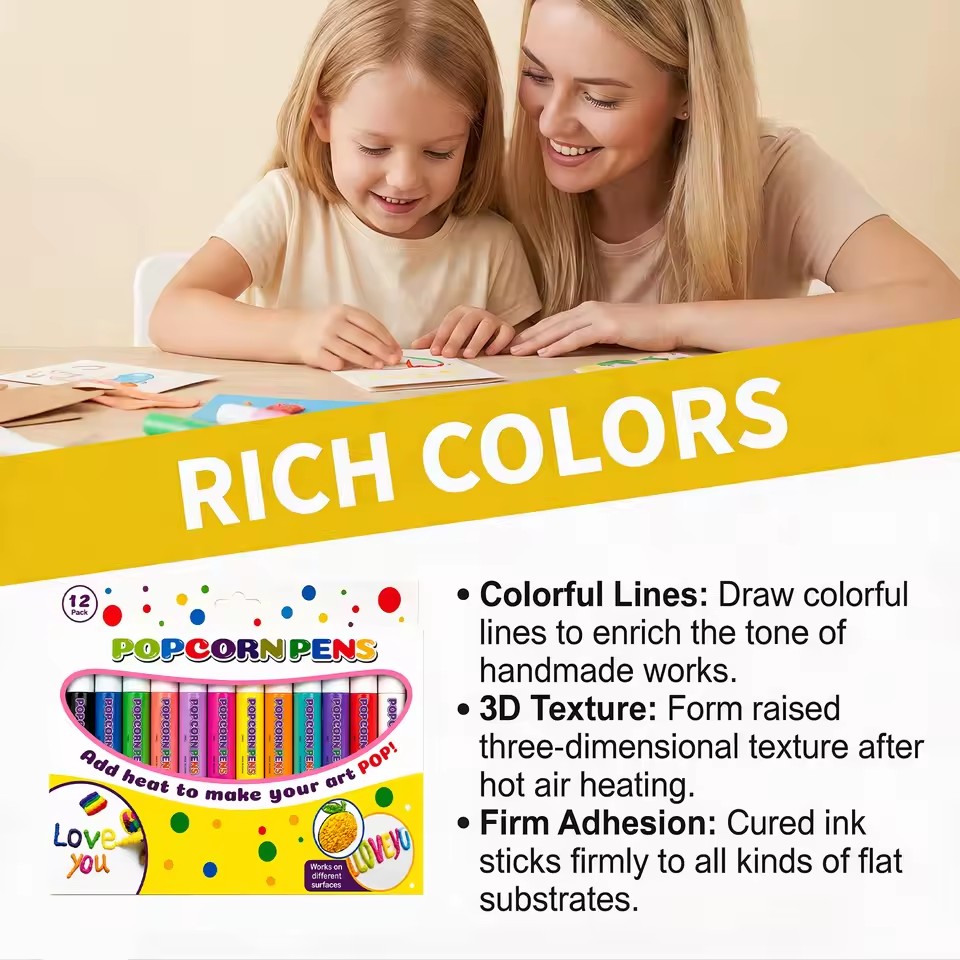 Puffy Popcorn Pen Set, Smooth  - Art Craft Journal recension och pris