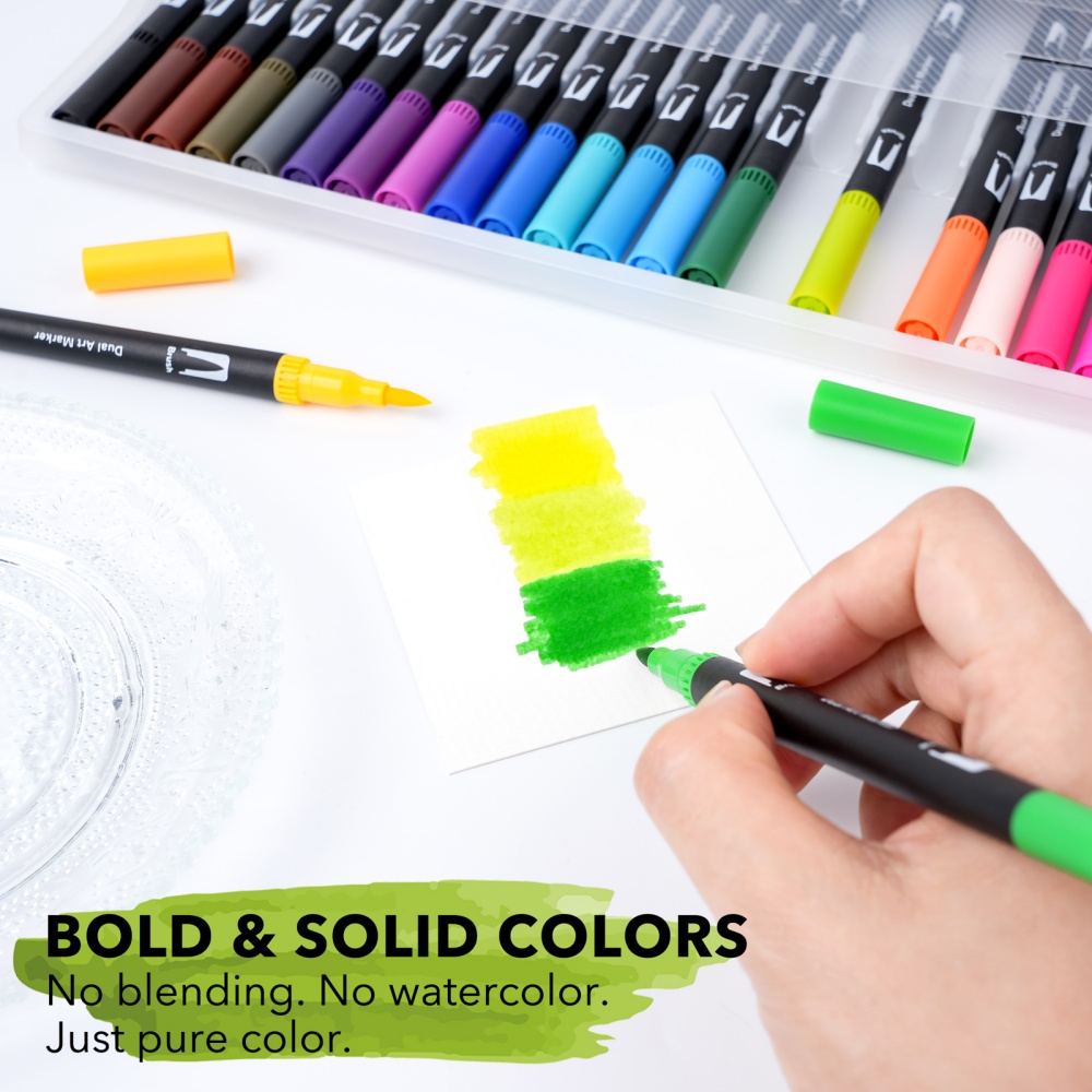 1 Set Water-Based Dual Tip Col - Art Craft Journal recension och pris