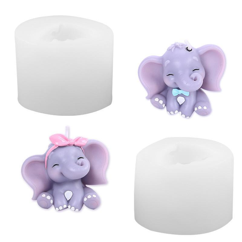 Cute 3D Elephant Silicone Cand - Art Craft Elephant recension och pris