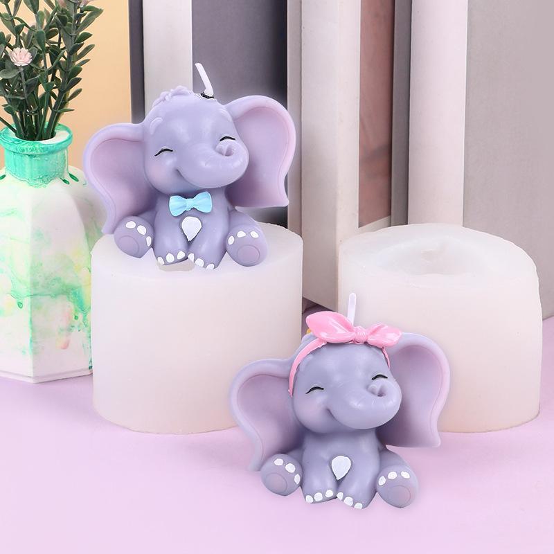 Cute 3D Elephant Silicone Cand - Art Craft Elephant recension och pris