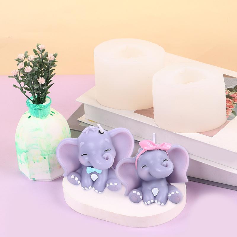 Cute 3D Elephant Silicone Cand - Art Craft Elephant recension och pris
