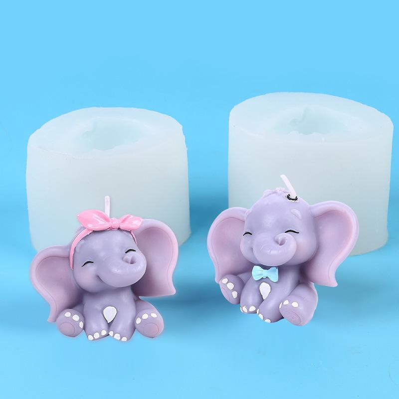 Cute 3D Elephant Silicone Cand - Art Craft Elephant recension och pris