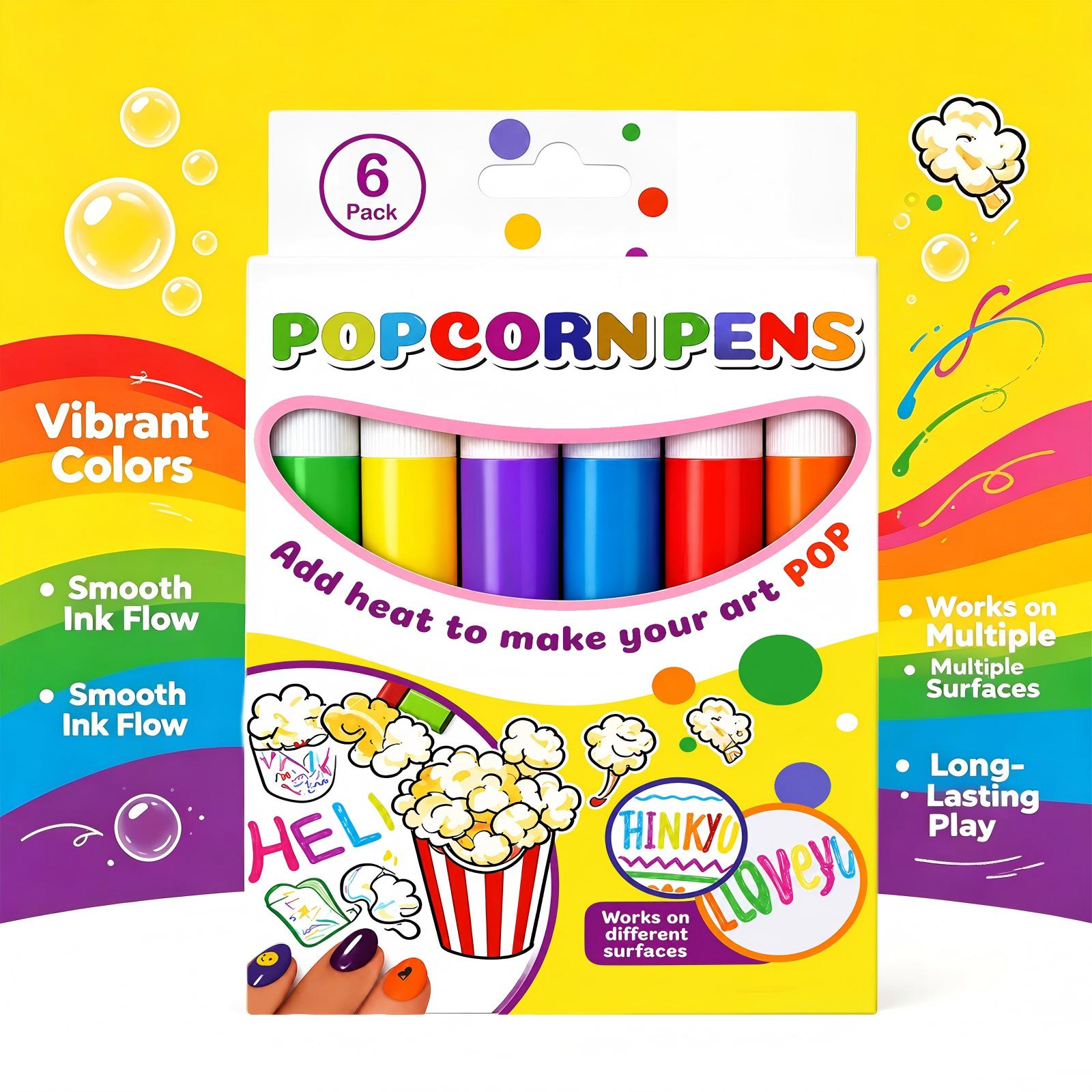 6PCS Popcorn Pens for DIY Craf - Art Craft Toys recension och pris