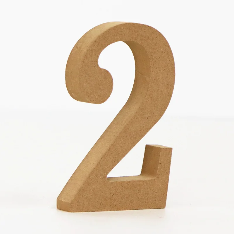 10cm Wood Color Numbers 0-9  L - Art And Craft Letter Z recension och pris