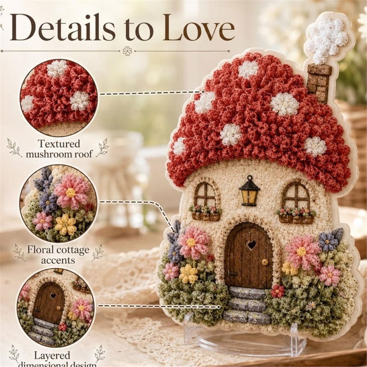 Whimsical Village 3D Fabric Po - Art Craft Village recension och pris
