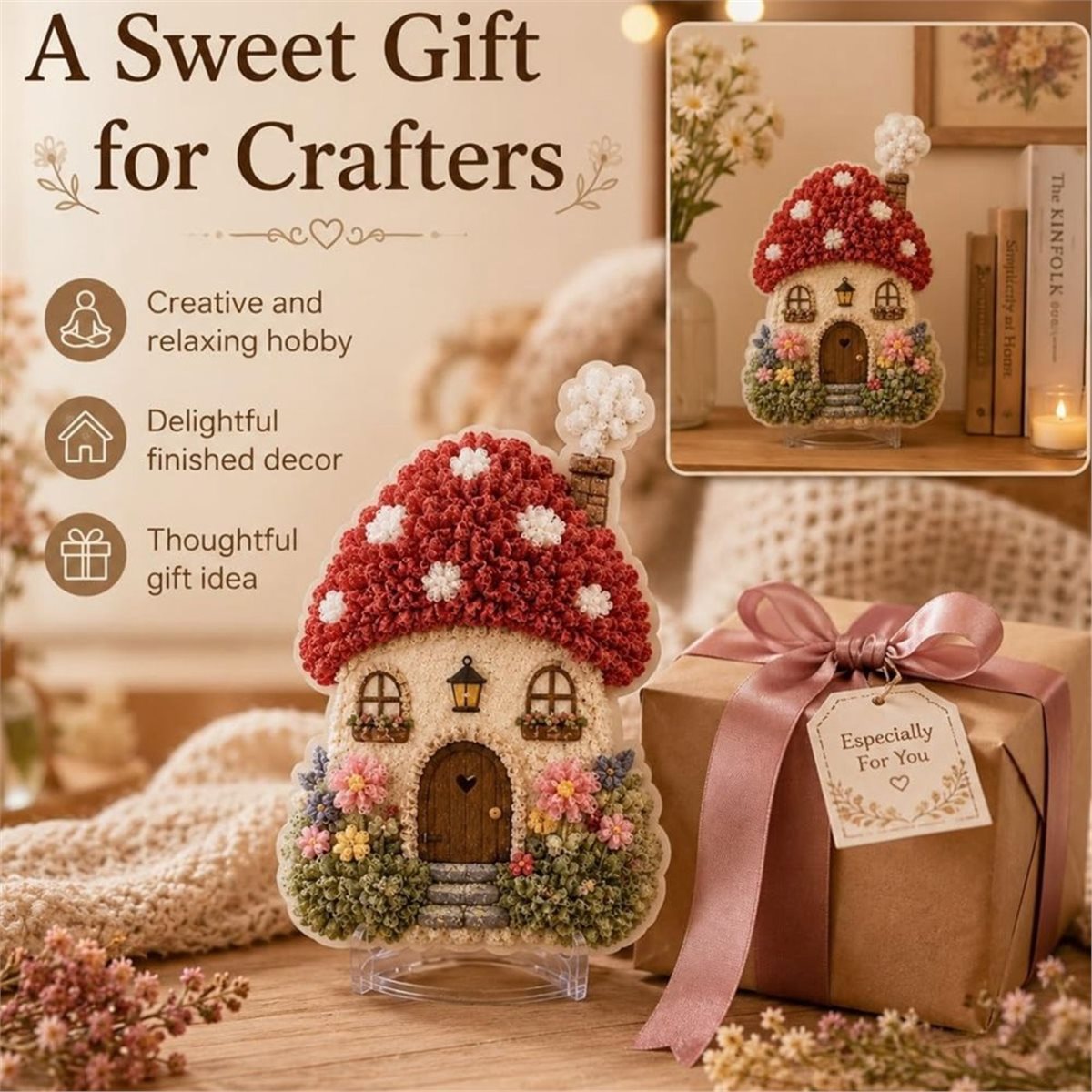 Whimsical Village 3D Fabric Po - Art Craft Village recension och pris