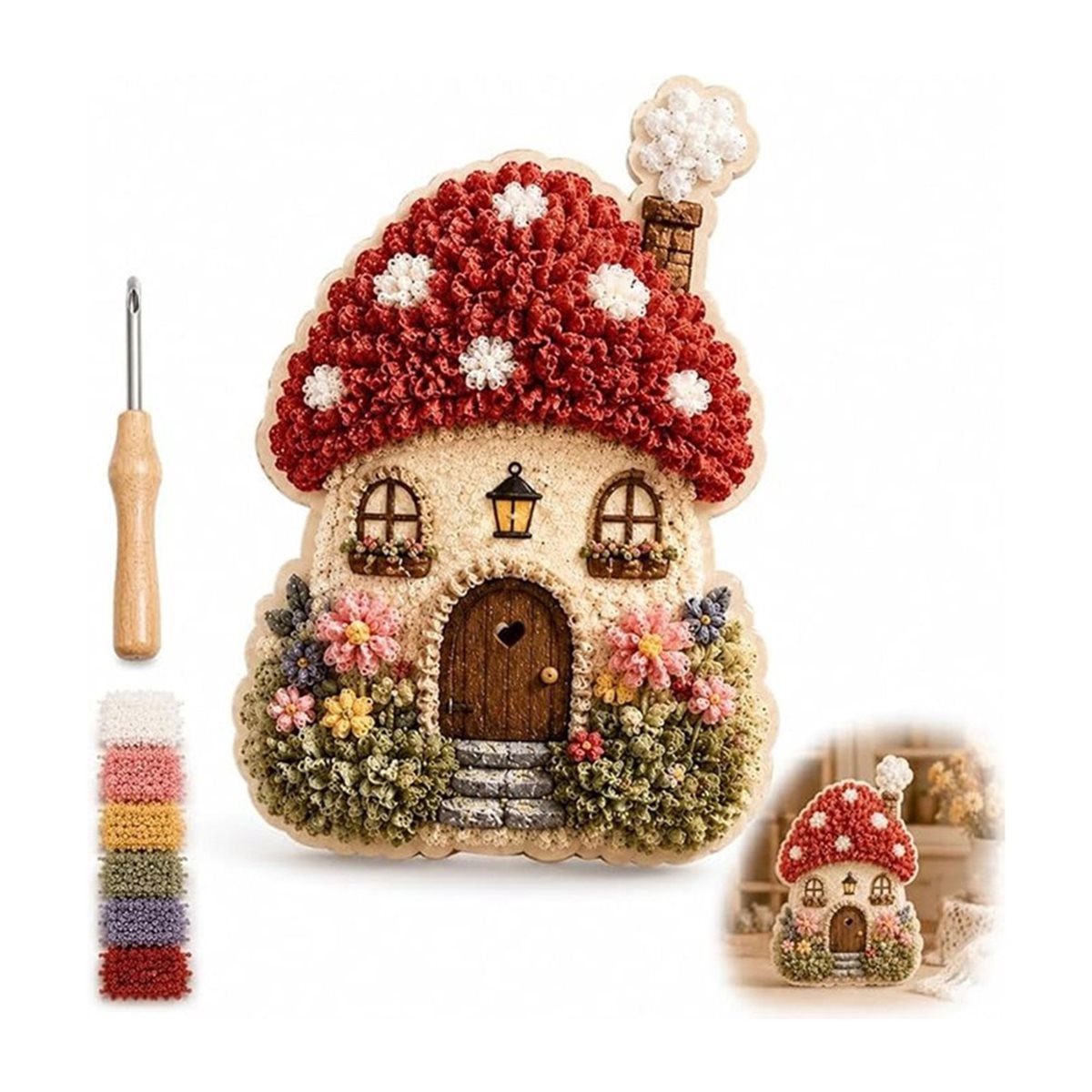 Whimsical Village 3D Fabric Po - Art Craft Village recension och pris