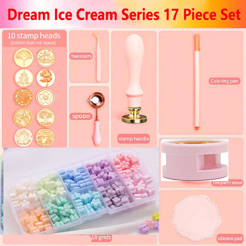 NEW Wax Seal Stamp Set Lacquer - Batik Wax Kit recension och pris