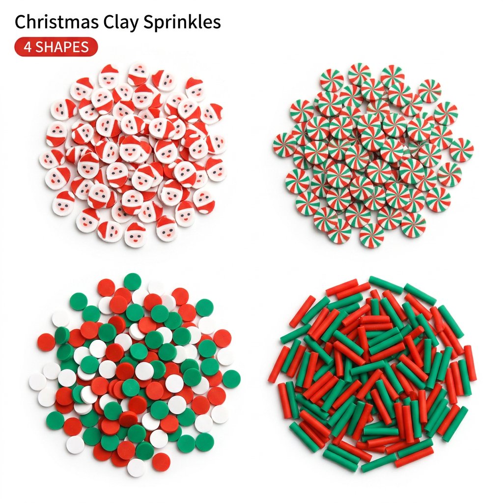 250pcs Christmas Polymer Clay  - Art Craft Easter recension och pris