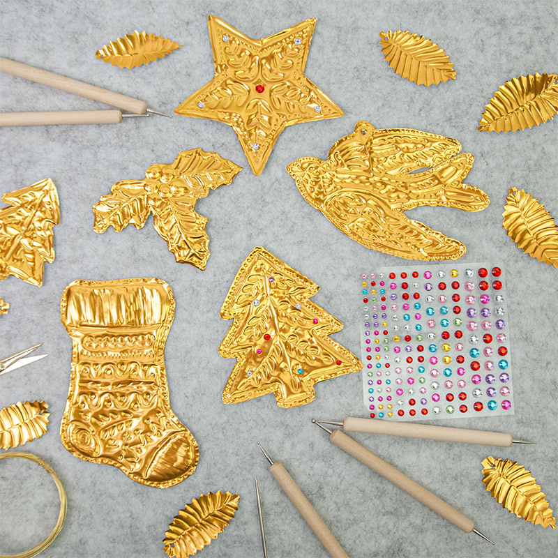 DIY Gold Foil Art Relief Chris - Art Craft In Paper recension och pris