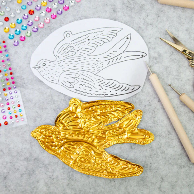 DIY Gold Foil Art Relief Chris - Art Craft In Paper recension och pris