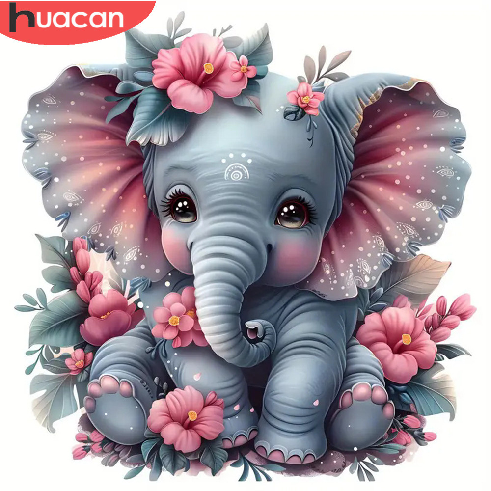 HUACAN Diamond Painting Animal - Art Craft Elephant recension och pris