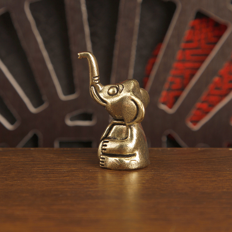 1pc Brass Cute Elephant Trinke - Art Craft Elephant recension och pris