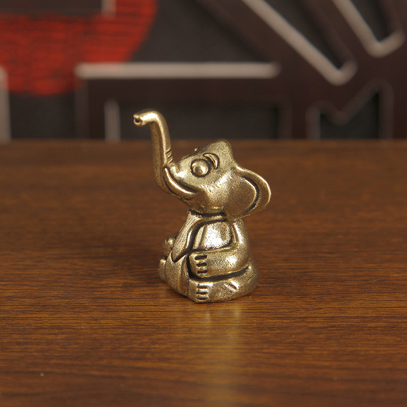 1pc Brass Cute Elephant Trinke - Art Craft Elephant recension och pris