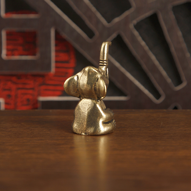 1pc Brass Cute Elephant Trinke - Art Craft Elephant recension och pris
