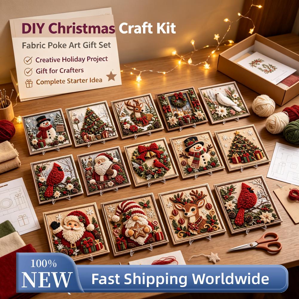 Christmas Fabric Poke Art Kit  - Art Craft Easter recension och pris