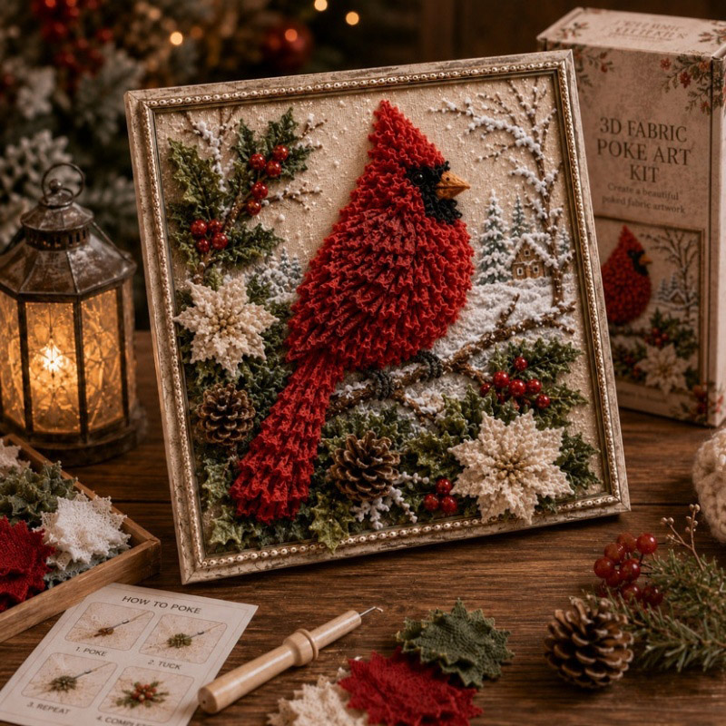 Christmas Fabric Poke Art Kit  - Art Craft Easter recension och pris