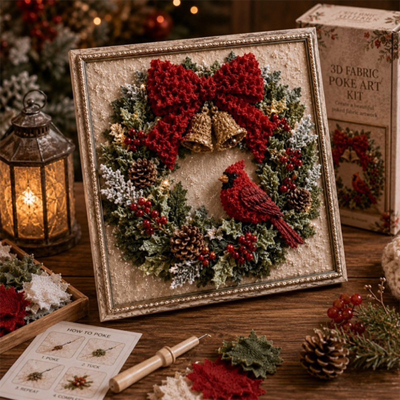 Christmas Fabric Poke Art Kit  - Art Craft Easter recension och pris