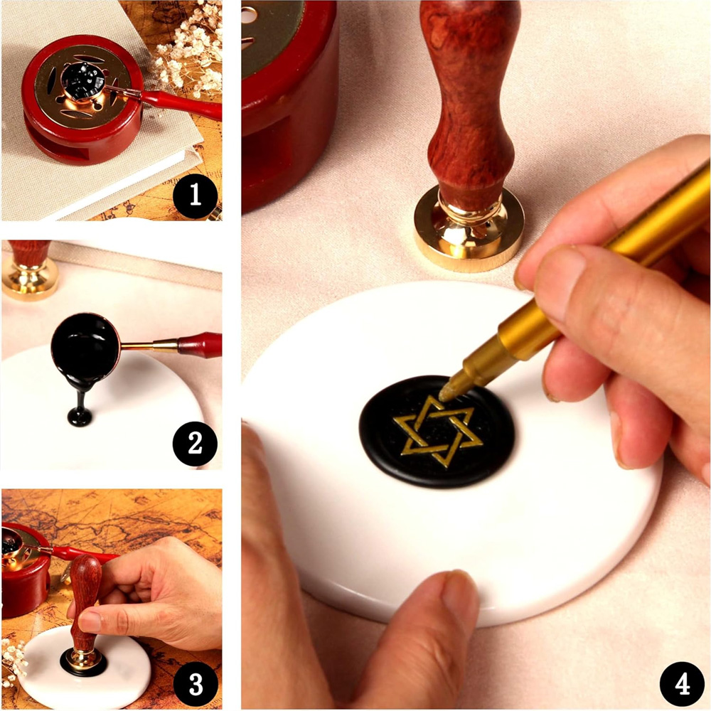 Personalized Wax Sealing Stamp - Batik Wax Kit recension och pris