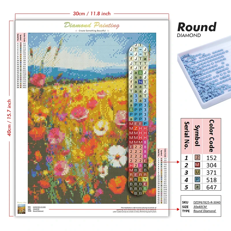 5D DIY Diamond Painting Kit Sc - Art Craft Village recension och pris